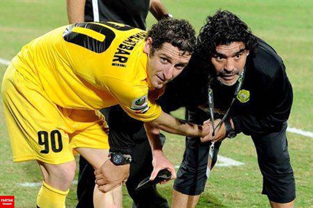 دیدار خلعتبری با مارادونا