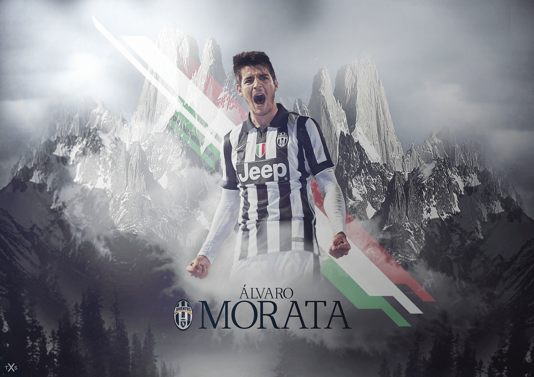wallpaper for laptop Álvaro Morata 