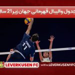 جدول والیبال قهرمانی جهان زیر ۲۱ سال