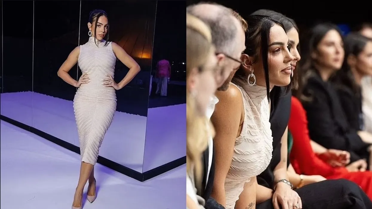 جورجینا با لباس برند در ریاض