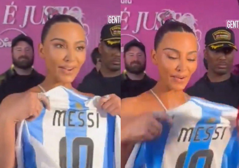 هدیه خاص مسی به کیم کارداشیان در برزیل